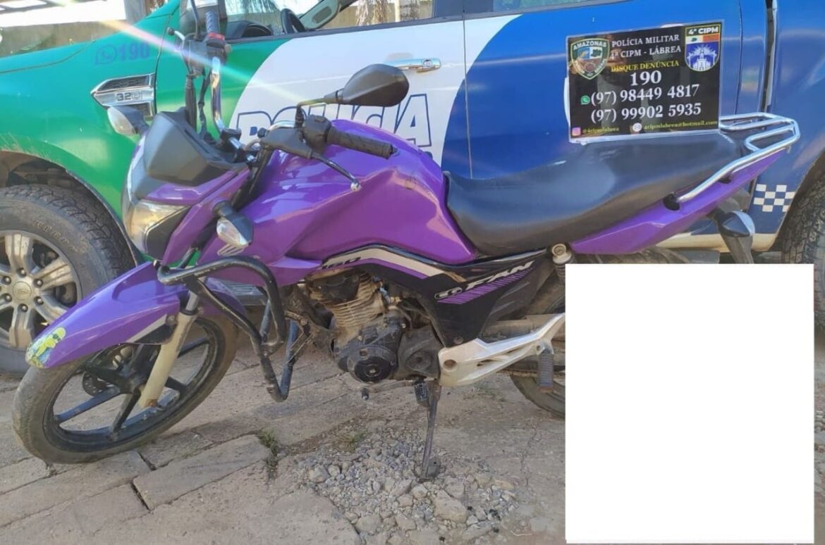 Polícia Militar do Amazonas recupera motocicleta e prende homem por adulteração veicular