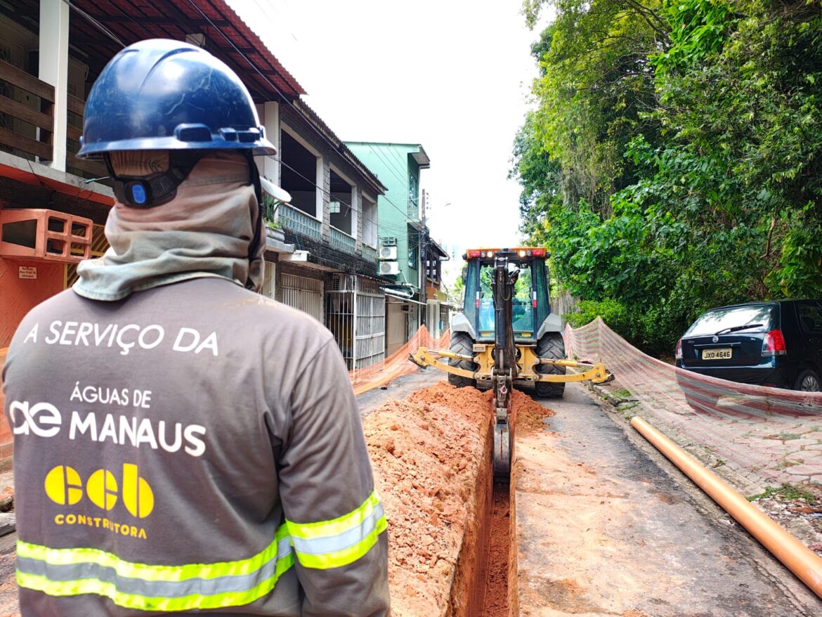 Trata Bem Manaus: Vieiralves e Adrianópolis têm de obras de esgoto intensificadas neste mês nos períodos diurno e noturno