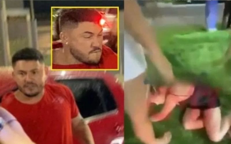 Homem é flagrado agredindo mulher após acidente de trânsito em Manaus