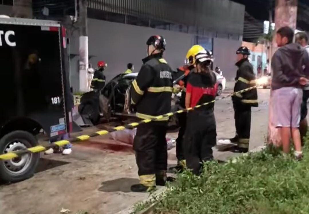 Homem morr3 após capotamento de carro na zona norte de Manaus