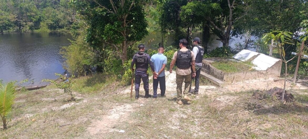 Polícias prendem homem acusado de mat@r companheiro de trabalho, em Uarini