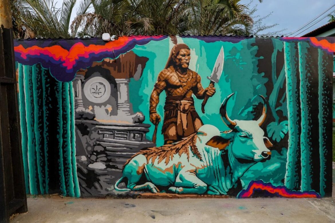 Festival de Parintins 2025: artistas do projeto ‘Galeria Cidade Aberta’ falam sobre as obras e inspirações