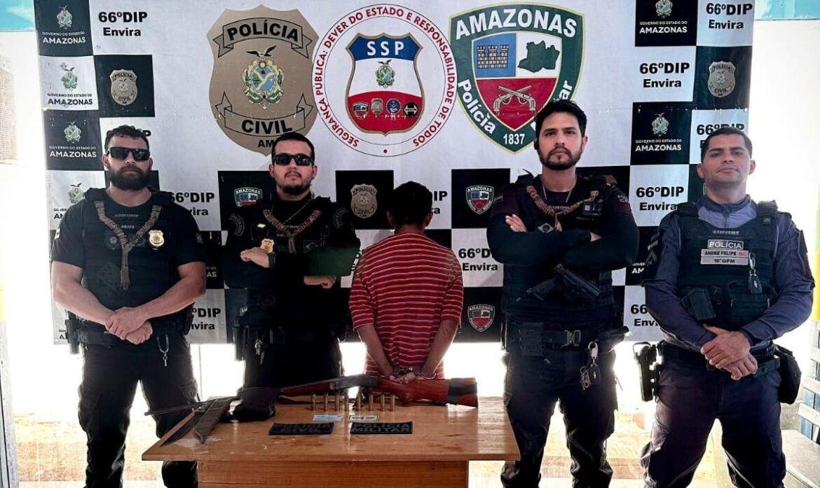 Homem é pr3so por manter a companheira em cárcere privado no interior do AM