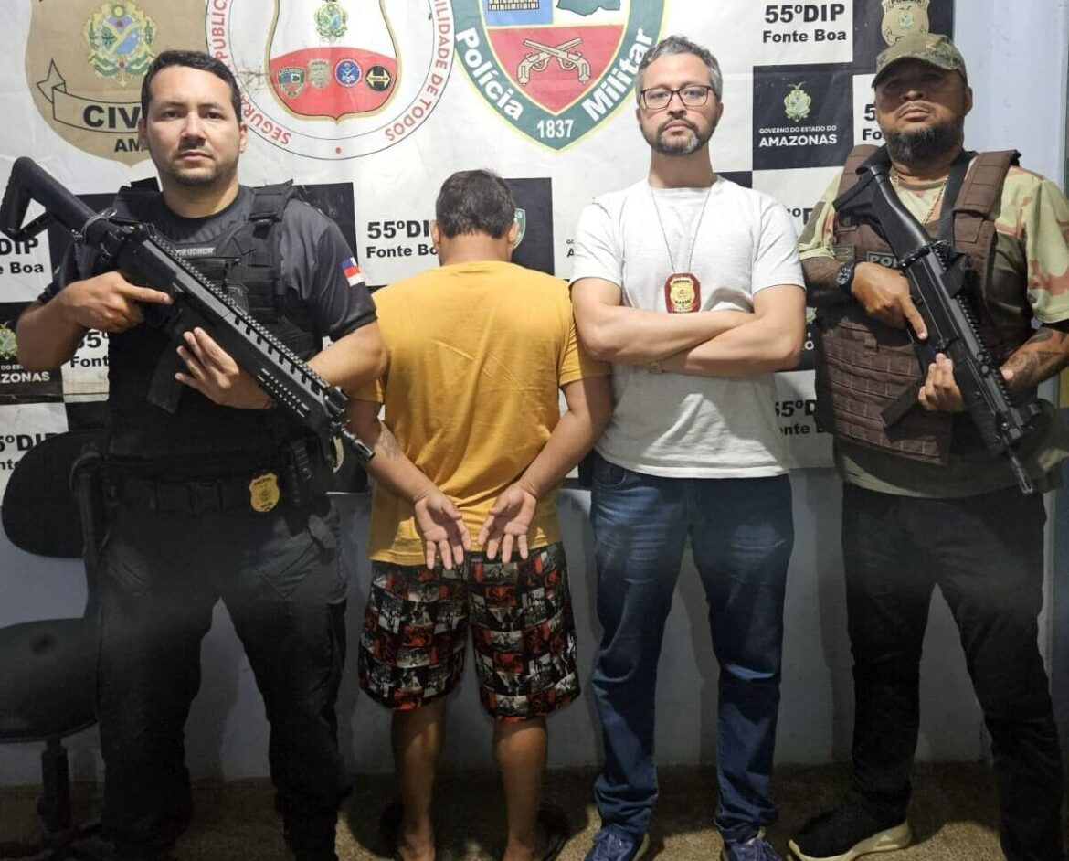 Polícia prende homem por homicídio praticado em 2018, em Fonte Boa